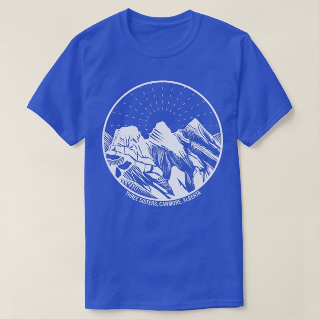 Drei Schwestern Berge Canmore Alberta Kanada T-Shirt (Design vorne)