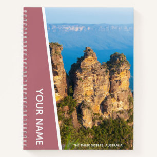 Drei Schwestern, Blue Mountains Australien, Rose G Notizbuch