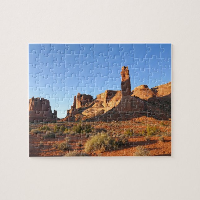 Drei Schwestern im Nationalpark Arches Puzzle (Horizontal)