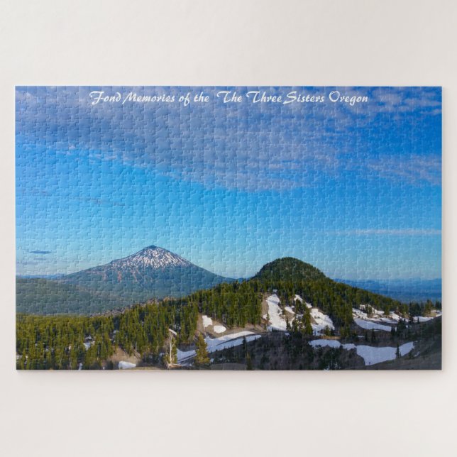 Drei Schwestern Oregon. Weihnachtsgrüße Jigsaw P Puzzle (Horizontal)
