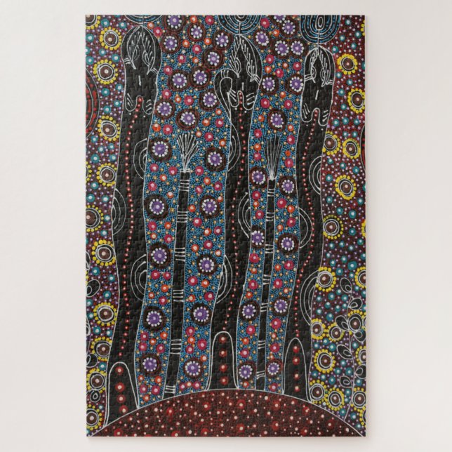 Drei Schwestern von Cindy Wallace Puzzle (Vertikal)