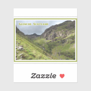 Drei Schwestern von Glencoe, Berge, Schottland Aufkleber