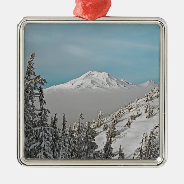 Drei Schwestern von JunggeselleButte - kein Text Silbernes Ornament (Vorne)