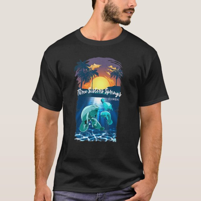Drei Schwestern - Welpen Kristallfluss Florida Man T-Shirt (Vorderseite)