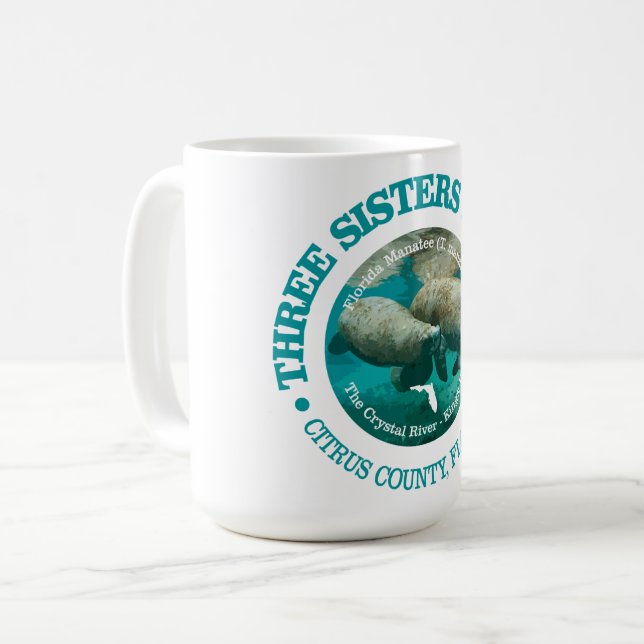 Drei Schwesternfedern (rd) Kaffeetasse (Vorderseite Links)