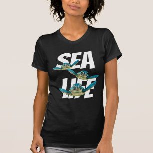 Drei schwimmende Baby-Meeresschildkröten T-Shirt