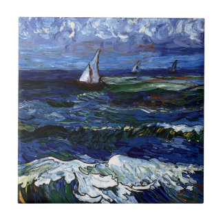 Drei Segelboote Fliese