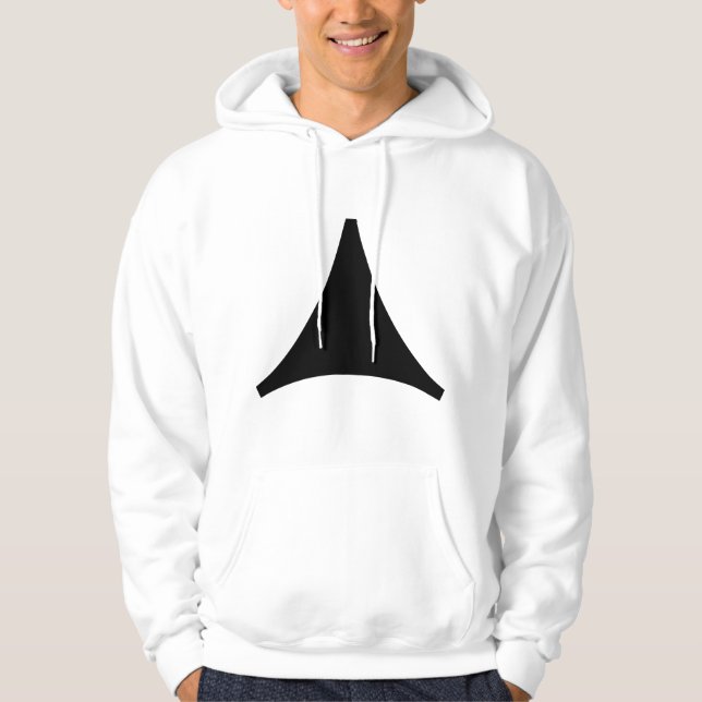 Drei-Seiten-Pfeil Hoodie (Vorderseite)