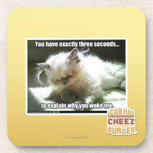 Drei Sekunden Getränkeuntersetzer