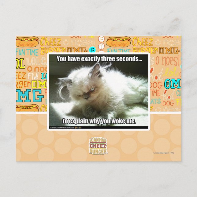 Drei Sekunden Postkarte (Vorderseite)