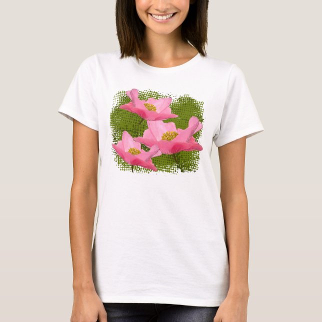 Drei sich hin- und herbewegende rosa T-Shirt (Vorderseite)
