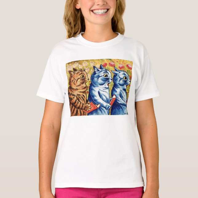 Drei singende Katzen von Louis Wain  T-Shirt (Vorderseite)