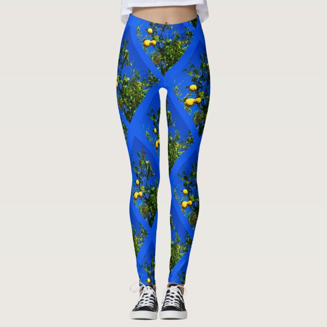 Drei sizilianische Zitronen-Leggings Leggings (Vorderseite)