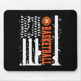 Drei Skelett Jersey T-Shirt Nummer USA Flagge Mousepad