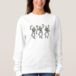 Drei Skelett-Krankenschwestern Halloween-Design |  Sweatshirt