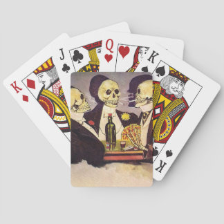 Drei Skelette Spielkarten