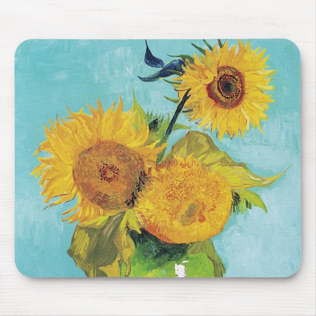 Drei Sonnenblumen, Van Gogh Mousepad (Vorne)