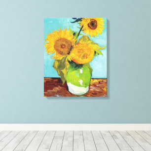Drei Sonnenblumen   Vincent Van Gogh Leinwanddruck