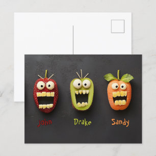 Drei sonnige Fruchtgegenden Postkarte