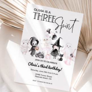 Drei Spirituosen Einladung 3. Geburtstag