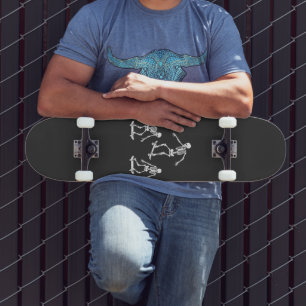 Drei Spooky-Skaten Skeletton Halloween-Skateboard Skateboard