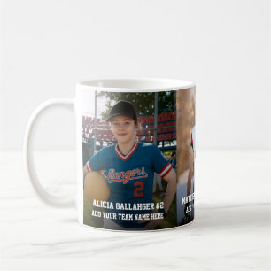 Drei sportliche Fotos Personalisiertes Foto Magn Kaffeetasse