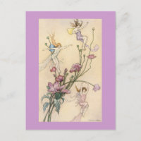 Drei Sprites Mad mit Joy Postcard