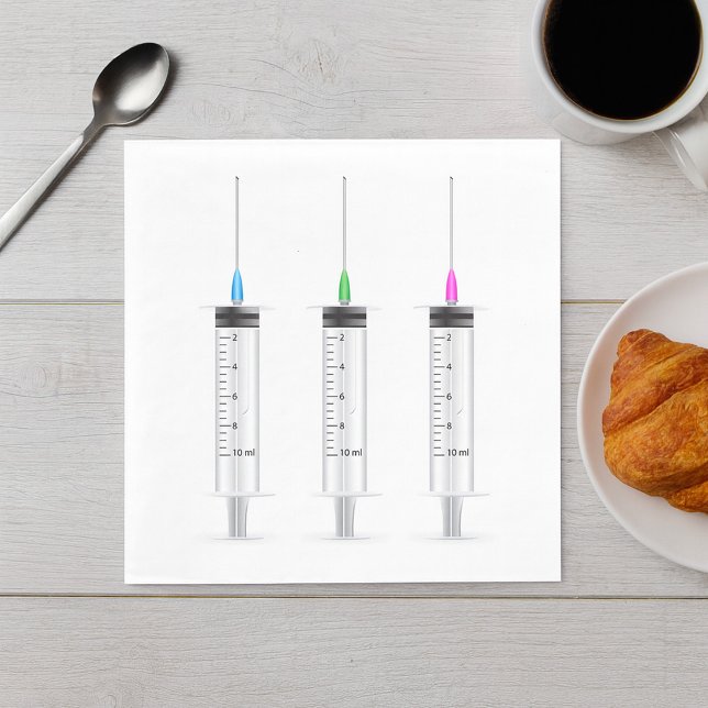 Drei Spritzen Serviette (Von Creator hochgeladen)