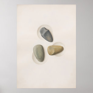 Drei Steine Balance und Ausrichtung Spirituelle Wa Poster