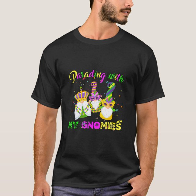 Drei Sterne Mardi Gras Parading mit meinem Gno T-Shirt (Vorderseite)