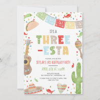 Drei-Sterne mexikanisches Fiesta 3. Geburtstags-Pa