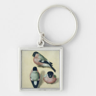 Drei Studien eines Bullfinch Schlüsselanhänger