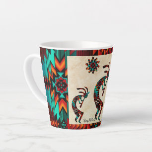 Drei Südwesten Kokopelli Latte Tasse
