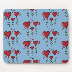 Drei süße Herzen Mousepad