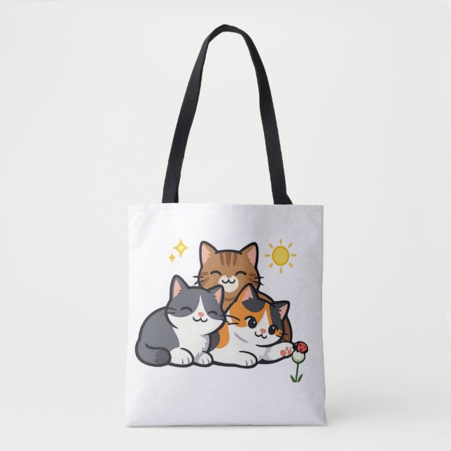 Drei süße Katzen Freundschaft (Vorderseite)