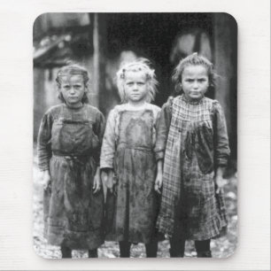 Drei süße kleine Mädchen Vintage South Carolina Mousepad