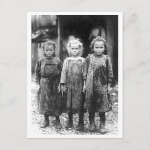 Drei süße kleine Mädchen Vintage South Carolina Postkarte