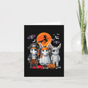 Drei süße Maultiere Cosplay Pirat Boo Mumie Hallow Karte