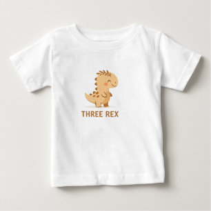Drei T-Rex-Kaffeeliebhaber – Süßes Dinosaurier-Caf Baby T-shirt