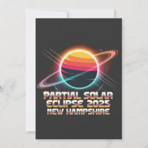 Drei Tage im Leben 2025 New Hampshire Retro Feiertagskarte