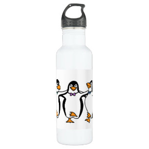 Drei tanzende Pinguine Trinkflasche