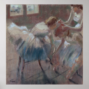 Drei Tänzer, die für Klasse - Edgar Degas sich Poster