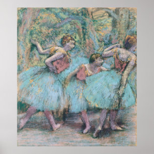 Drei Tänzer Edgar Degas Poster