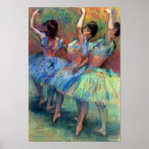 Drei Tänzer von Degas Poster