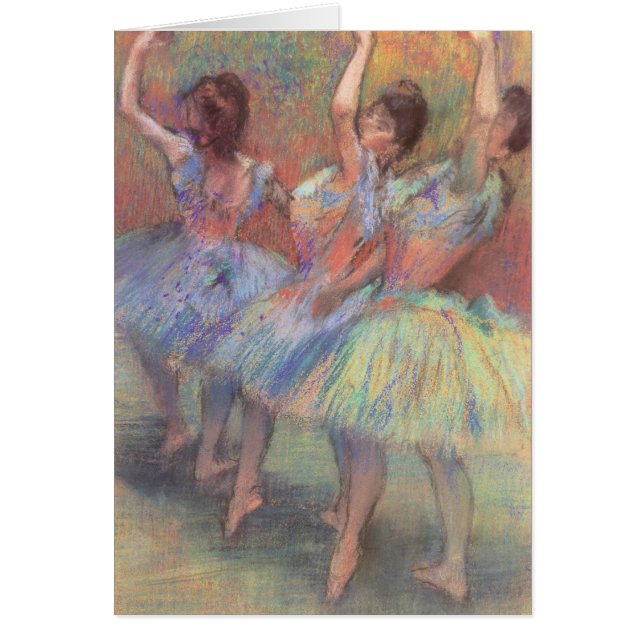 Drei Tänzer von Edgar Degas, Vintage Ballettkunst (Vorne)