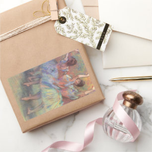 Drei Tänzerinnen von Edgar Degas, Vintage Ballett  Rechteckiger Aufkleber