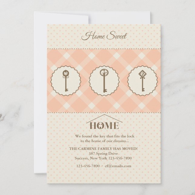 Drei Tasten bewegen Ankündigung (Vorderseite)