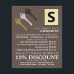 Drei Tasten und Logos, Schlosserwerbung Flyer<br><div class="desc">Drei Tasten & Logos,  Schlosserwerbung Flyer vom Business Card Store.</div>