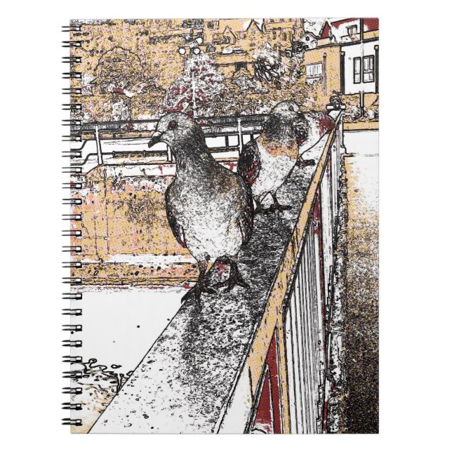 Drei Tauben Notizblock (Vorderseite)