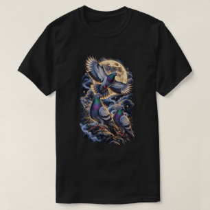 Drei Tauben Vintage-Grafik, Retro-Taube T-Shirt